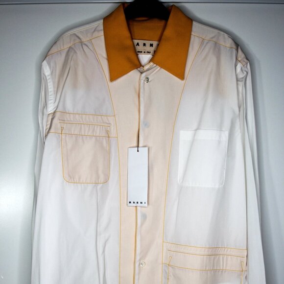 BNWT AW18 MARNI TWO-TONE REVERSIBLE SHIRT 50 - Picture 2 of 13